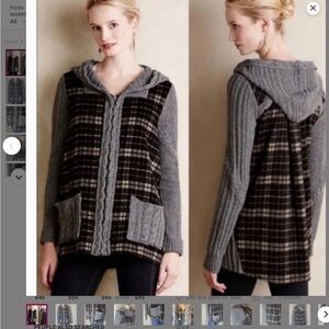 ANTHROPOLOGIE MOTH DERRY CABLE KNIT PLAID JACKET/ SWEATER M Gorpcore
Cottage,
